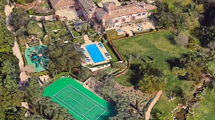 En esta vista aérea se puede ver toda la extensión del terreno y sus amenities