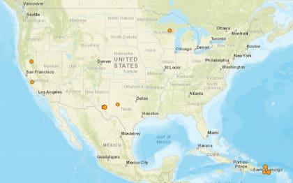 En Estados Unidos hay diferentes zonas sísmicas
