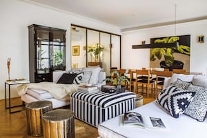 En este depto, ambientes disfrutables, de elegancia joven, y con un brillante equilibrio entre clásicos cumplidores y toques de tendencia.