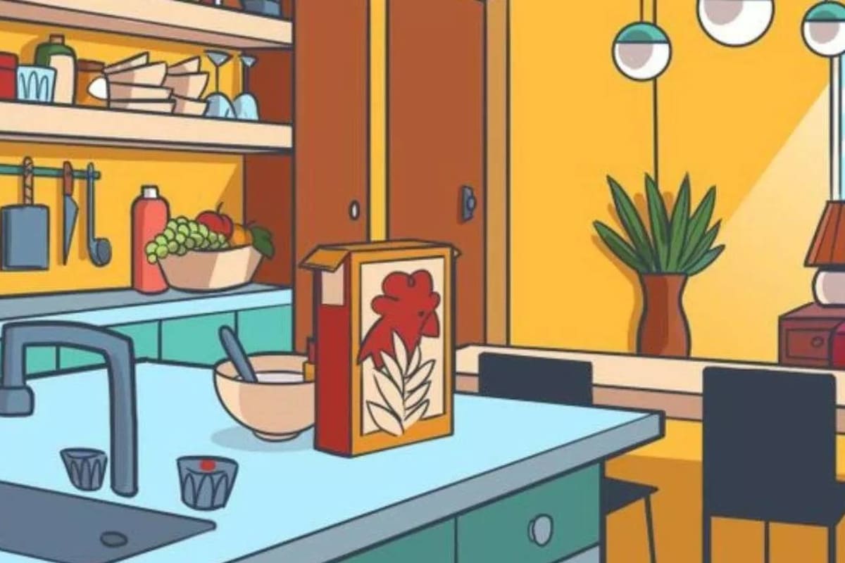 En este desafío es necesario encontrar un lápiz de labio en el cuarto de cocina