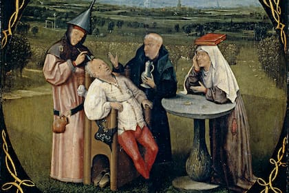 En Extracción de la piedra de la locura, El Bosco buscó representar la ignorancia de una era