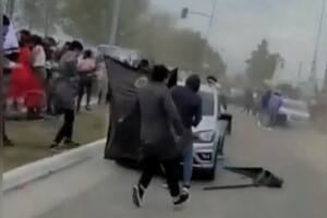 En Famaillá, un helicóptero generó un caos durante un festejo del 25 de mayo.