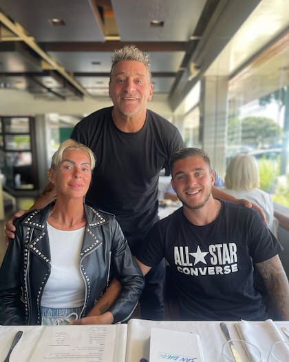 En familia: con su marido, el Turco García y su hijo, Yamil