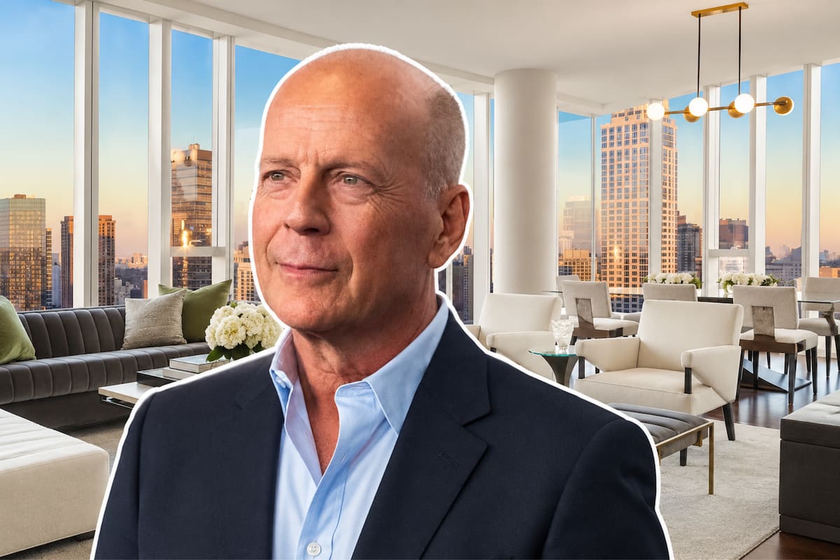 En febrero de 2018, Bruce Willis eligió un apartamento de aproximadamente 284 m² en One West End, Manhattan