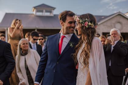 En febrero de este año Agustina contrajo matrimonio con Iñaqui. La ceremonia fue en la localidad costera de Chapadmalal.