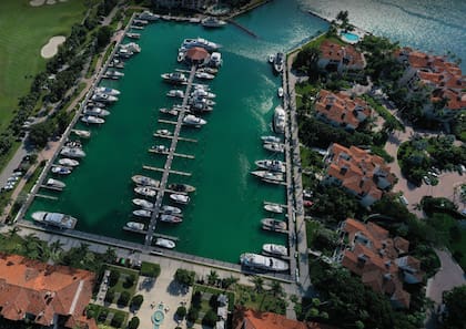 En Fisher Island hay embarcaderos propios para los residentes