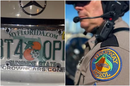 En Florida detuvieron a un hombre que presuntamente tapaba información de su matrícula, según una nueva ley