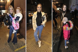 En fotos: a pesar del frío y la lluvia, los famosos no quisieron perderse Disney On Ice