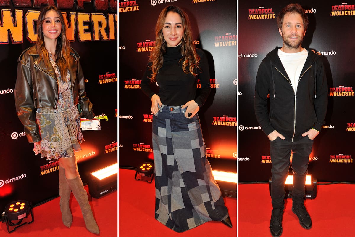 En fotos: de Diego Peretti y Manuela Viale a Sol Pérez y Thelma Fardin, todos los famosos que asistieron a la premiere Deadpool & Wolverine