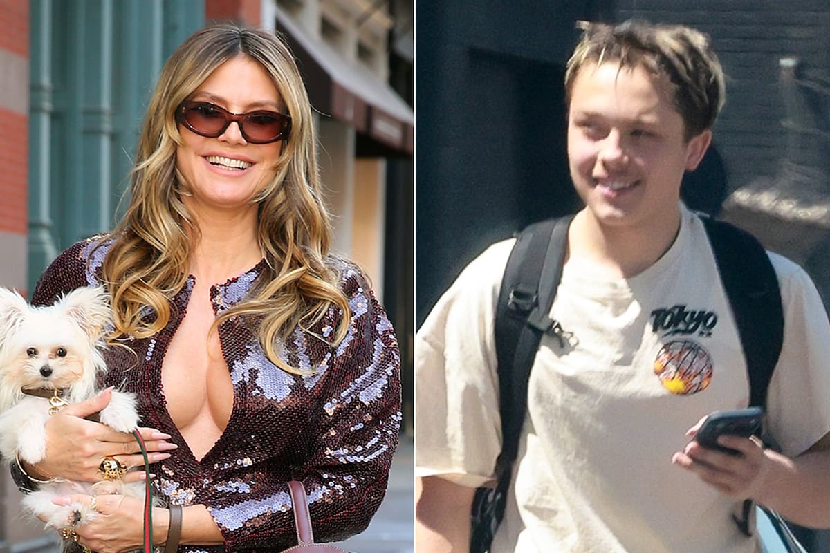 En fotos: de la salida de Heidi Klum junto a su nueva mascota al gesto solidario del hijo de Angelina Jolie y Brad Pitt