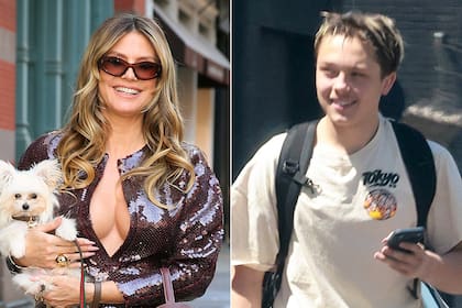 En fotos: de la salida de Heidi Klum junto a su nueva mascota al gesto solidario del hijo de Angelina Jolie y Brad Pitt