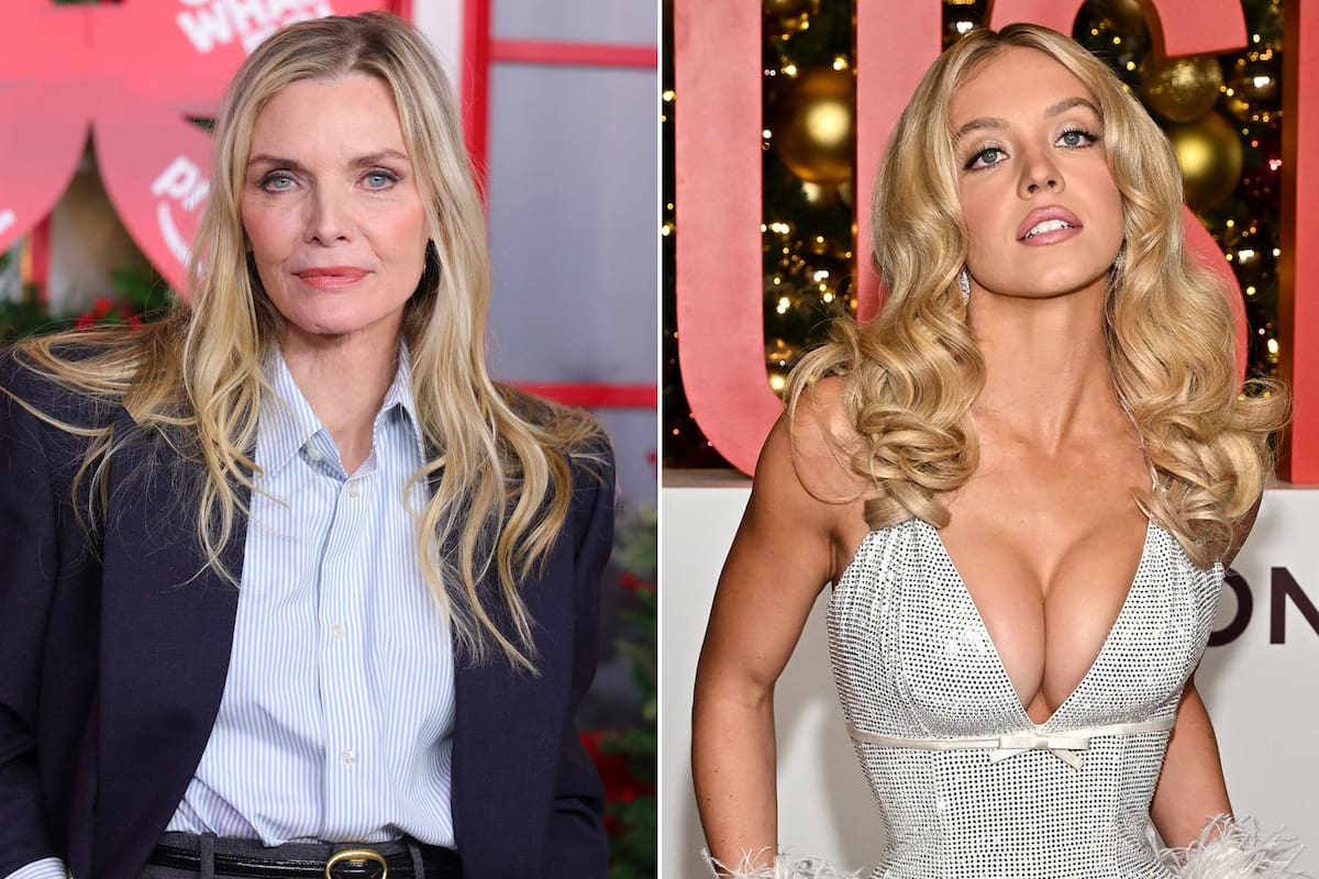 En fotos: del desconocido costado navideño de Michelle Pfeiffer al look “diva de Hollywood” de Sydney Sweeney