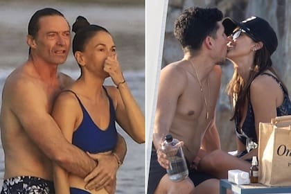 En fotos: del día de playa de Hugh Jackman con Sutton Foster a los mimos al sol de Jessica Alba con su nuevo novio
