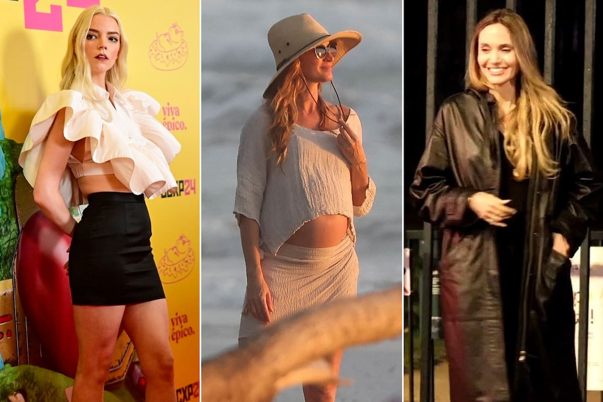 En fotos: del fugaz paso de Anya Taylor-Joy por Brasil y el nuevo proyecto de Angelia Jolie en París a la pancita al sol de Gisele Bündchen