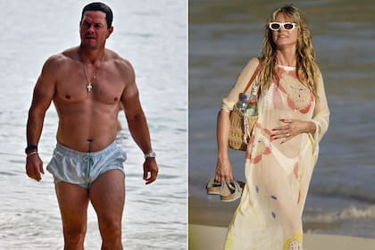 En fotos: del paseo playero de Mark Wahlberg al topless de Heidi Klum en Saint Barth