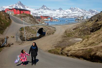 En Groenlandia, el territorio autónomo danés en el norte de América, viven unas 57.000 personas