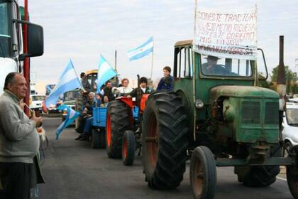 En Gualeguaychú y otros lugares del interior hubo piquetes contra la 125