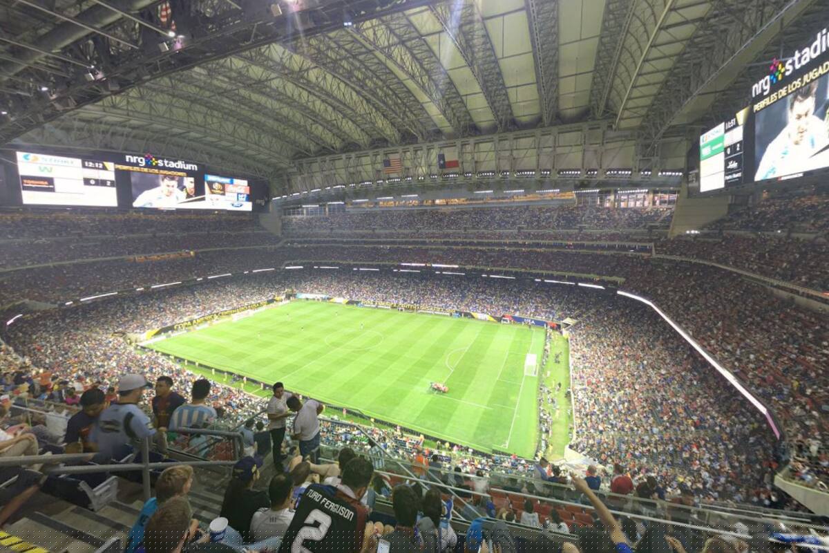 En Houston, Texas, NRG Stadium albergará dos partidos de fase de grupos de la Copa América y otro correspondiente a los cuartos de final