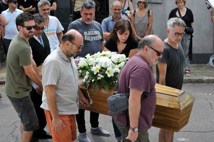 En imágenes: desconsuelo y tristeza en el último adiós a María Onetto