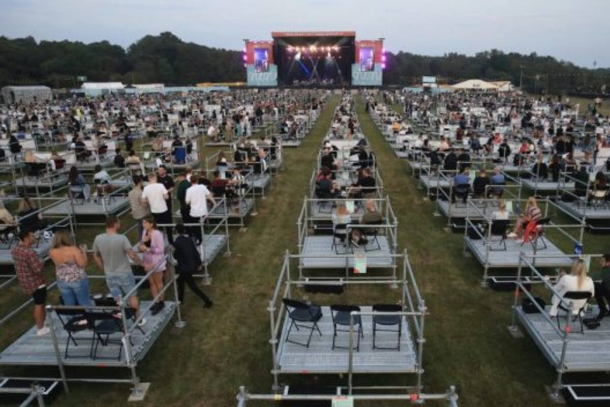 En Inglaterra, se realizó el primer recital con distanciamiento social en el país, con un protocolo adaptado a tiempos de pandemia