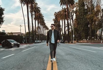 En Instagram muestra algunas fotos de su estancia en Los Ángeles, California, y otros sitios de EE.UU.