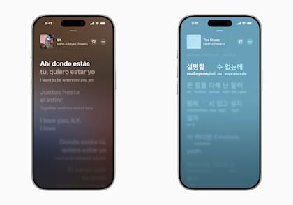 En iOS 26 Apple Music muestra la letra de las canciones y su traducción