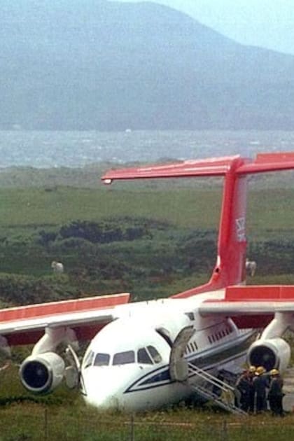 En junio de 1994, Carlos III intentó aterrizar este BAe 146 de la Fuerza Aérea Real
