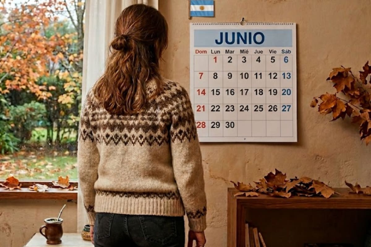 En junio hay dos feriados nacionales en la Argentina (imagen ilustrativa generada con IA)