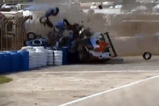 El accidente de Pechito López contra la muralla de contención que asustó a todos