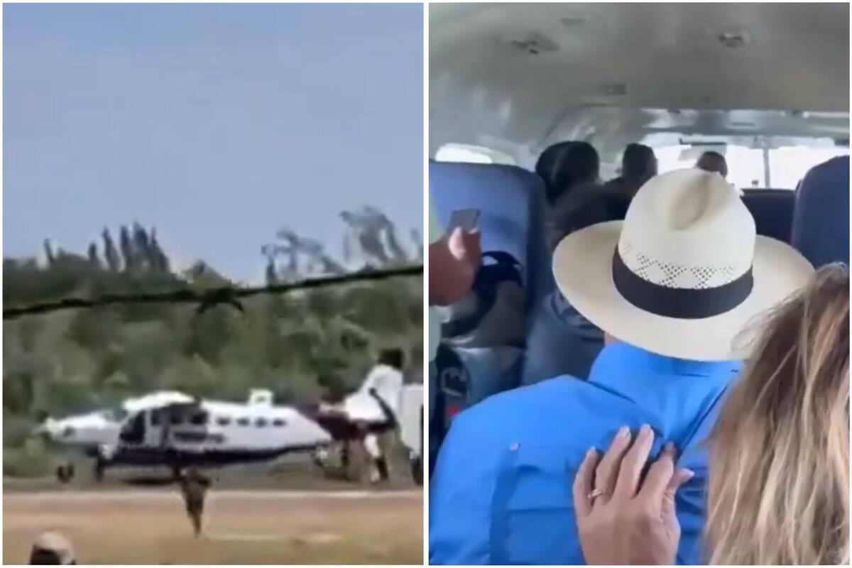 En la avioneta, además del secuestrador, viajaban otros 13 pasajeros y dos pilotos