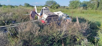 En la avioneta viajaba un hombre de 57 años.