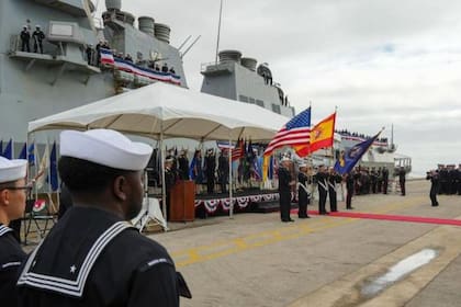 En la base naval de Rota hay espacios compartidos entre los militares españoles y los estadounidenses