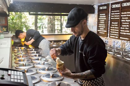 En la cartelera hay más de 60 sabores. El dulce de leche Bariloche es uno de los preferidos