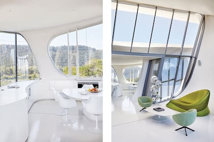 En la cocina, la mesada de Corian fue proyectada a medida por el equipo de arquitectos comandado por Silvio Rech.