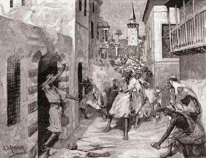 En la década de 1860 hubo matanzas de cristianos maronitas en el conflicto con los drusos