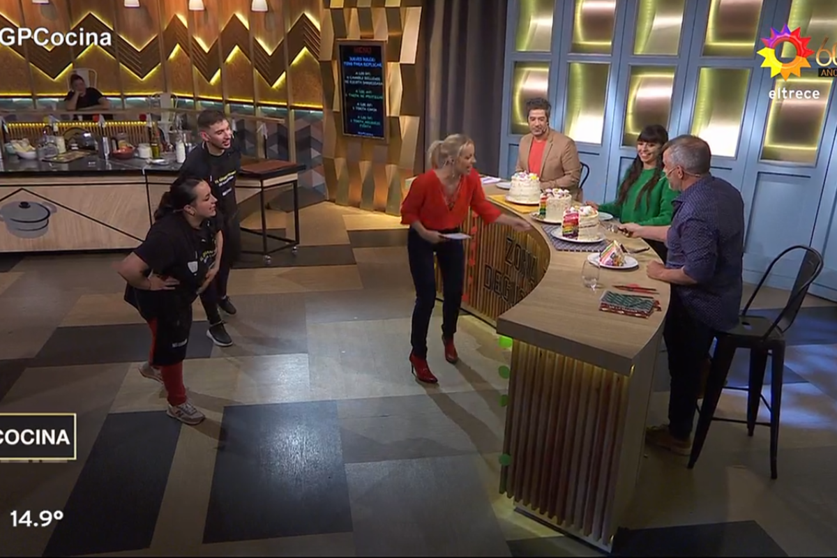 En la edición de ayer del certamen de cocina, las tortas arcoíris piñata de Matías y Dana decepcionaron al jurado
