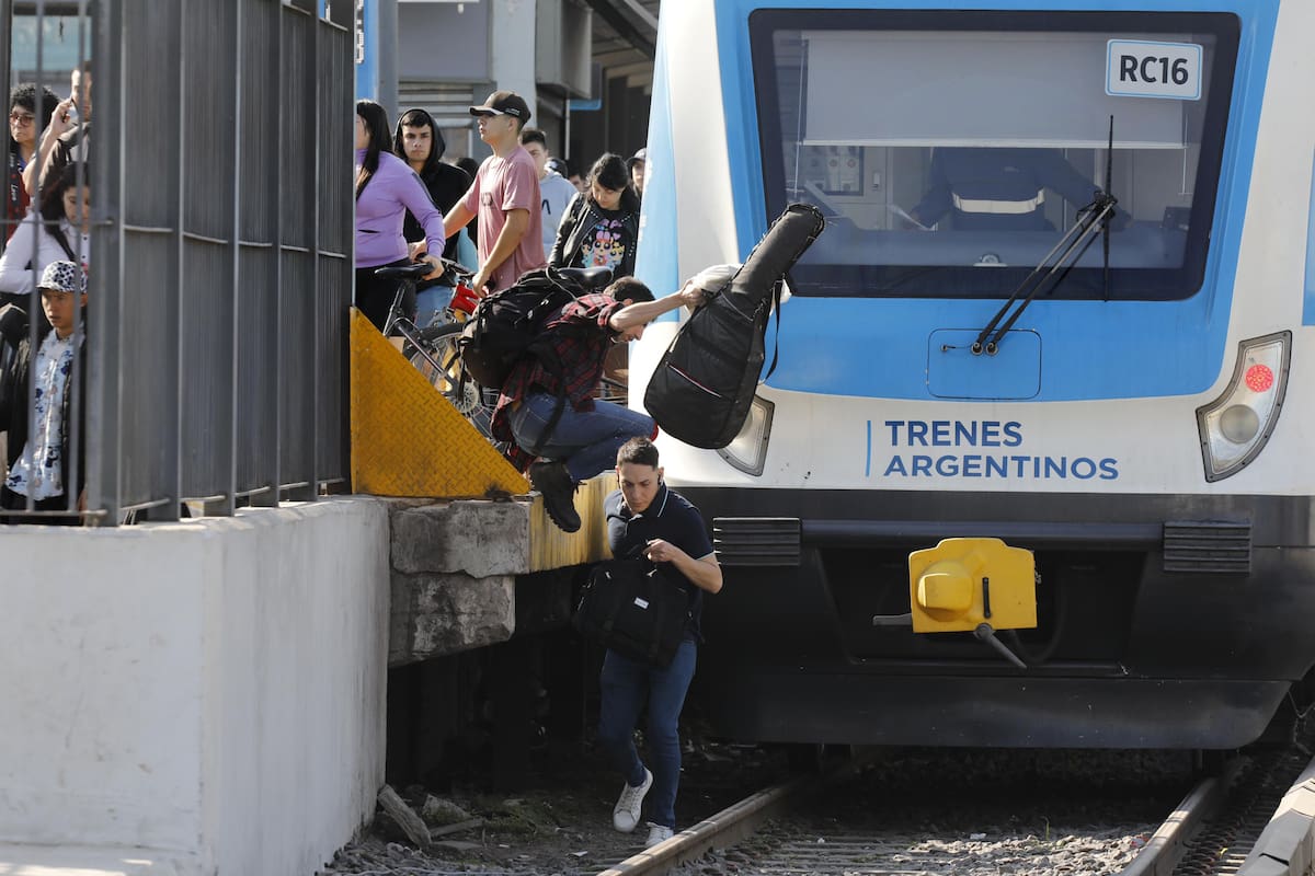 En la estación Moreno de la línea Sarmiento esta tarde