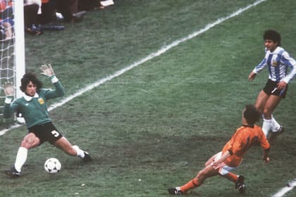 En la final del 78, decisivo para llevar el partido contra Holanda al tiempo suplementario