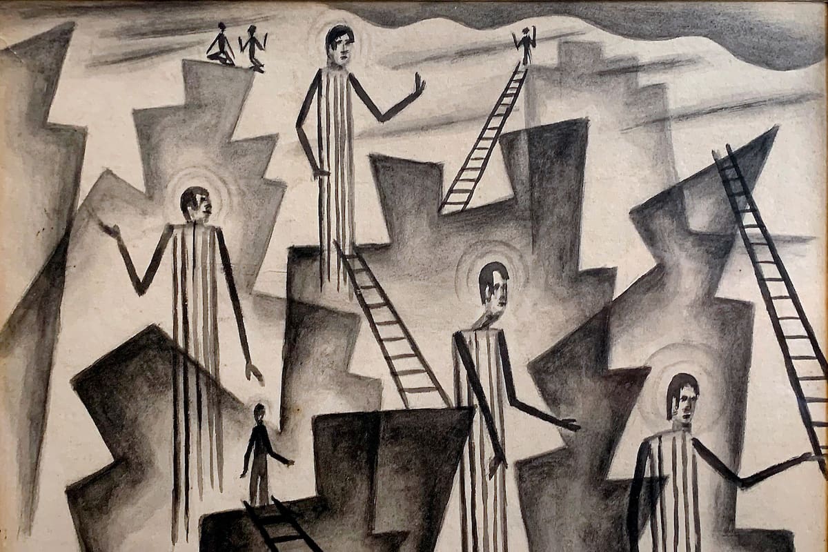 En la gran subasta solidaria de arte contemporáneo, que hoy inaugura su muestra, el lote 43 es de Xul Solar, "Rocas animadas", de 1950, que sale a la venta con una base de $ 6.000.000