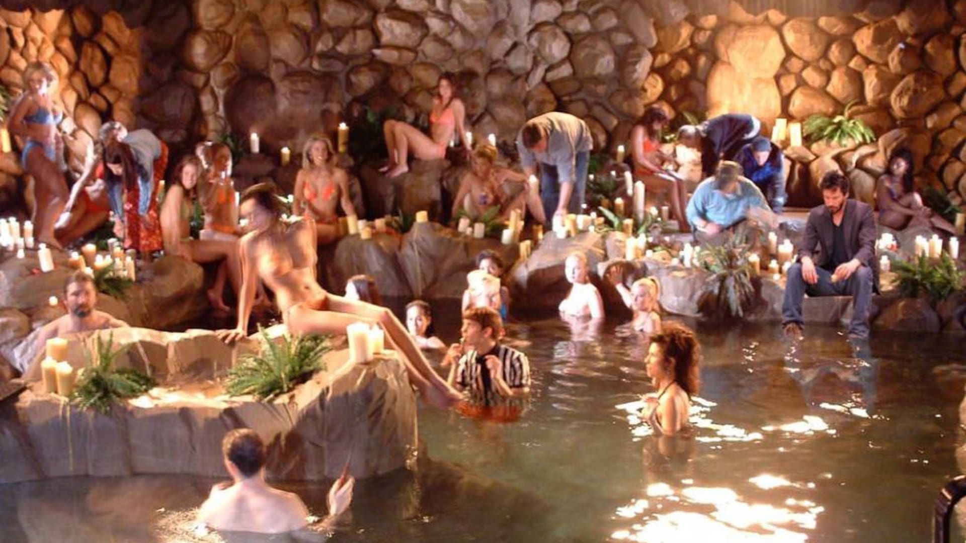 En la gruta de la mansión Playboy se realizaban varias fiestas