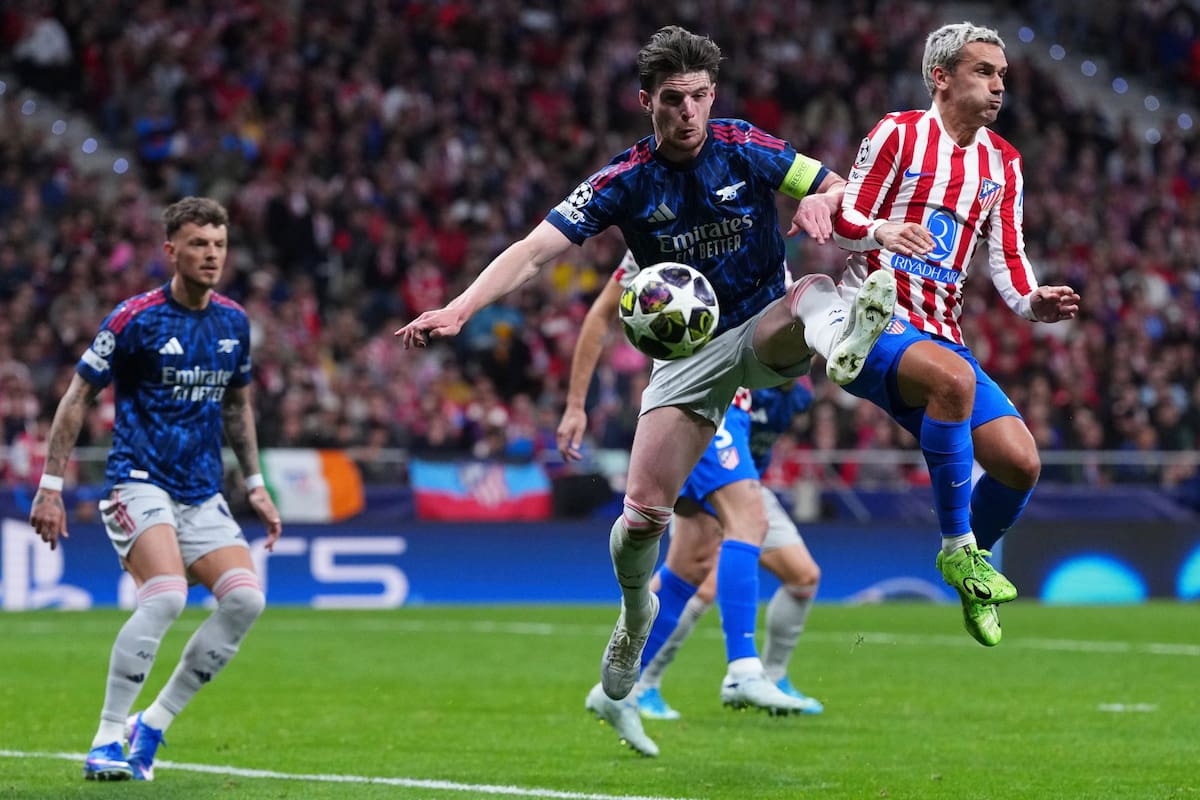 En la ida, en España, Atlético de Madrid y Arsenal igualaron 1 a 1