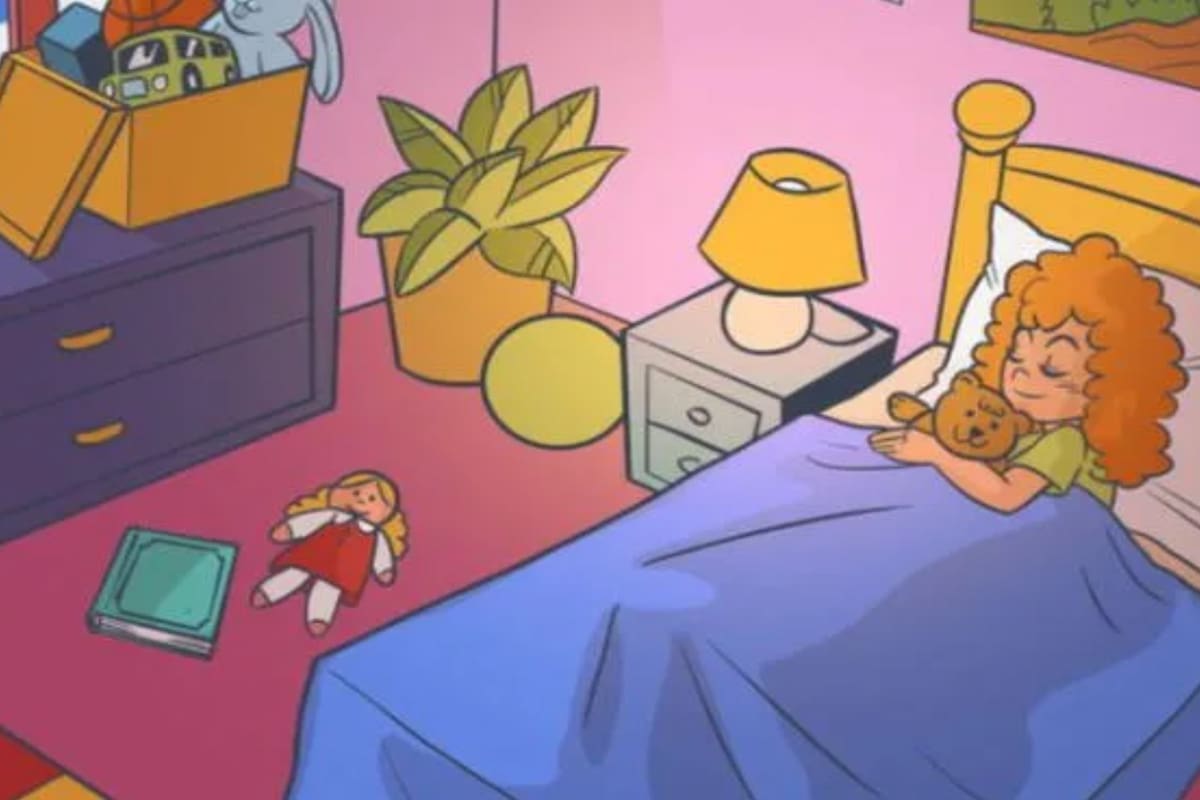 En la imagen de la habitación se esconde un pequeño animal (Foto:Genial.Guru)