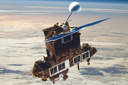 En la imagen, el ERBS que volvió a la tierra; usuarios aseguraron haber visto el descenso del satélite