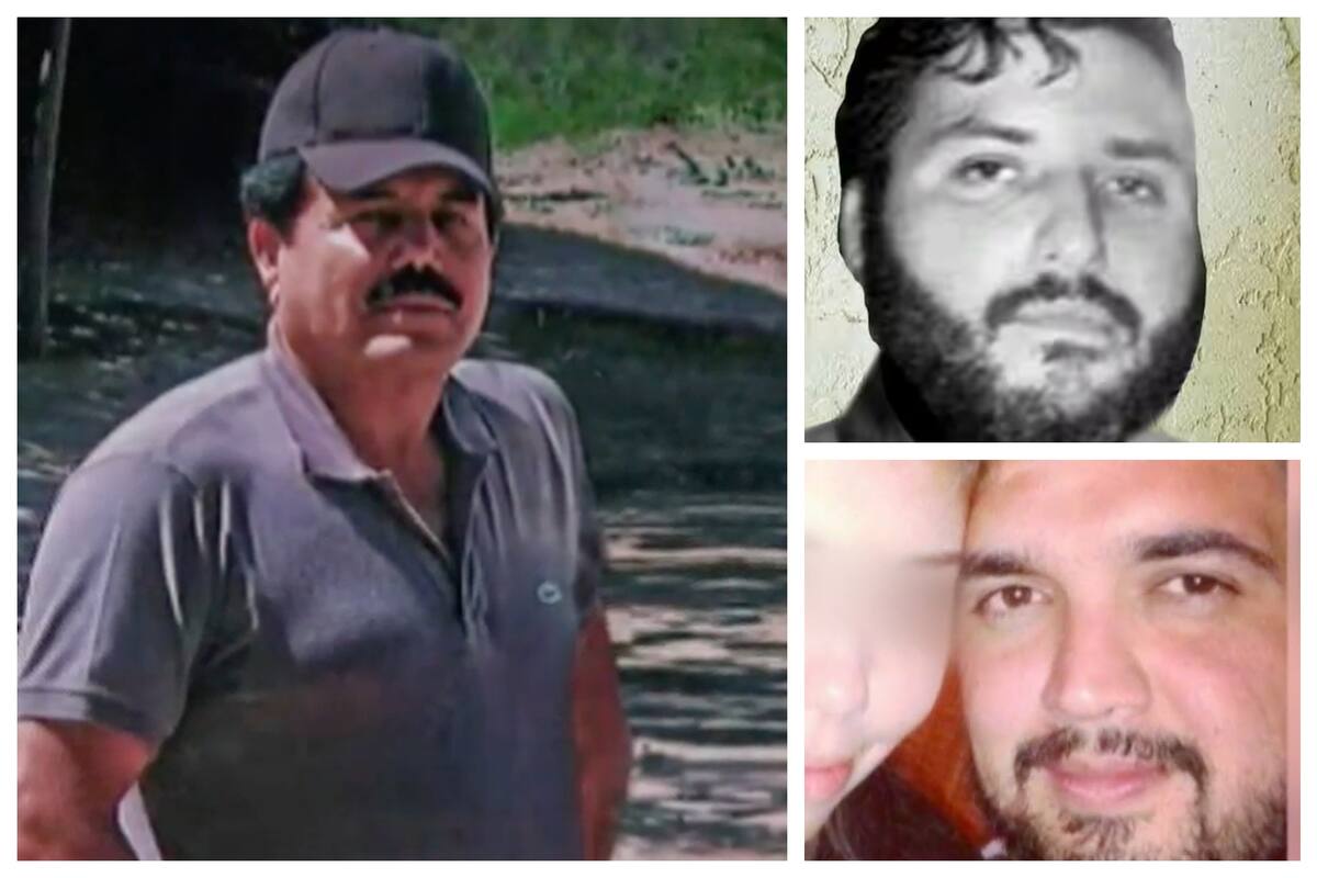 En la imagen grande, El Mayo Zambada; en la parte superior derecha, Ismael Zambada, alías El Mayito Flaco; en la inferior derecha, Juan Carlos Félix Gastelum, El Chavo Félix