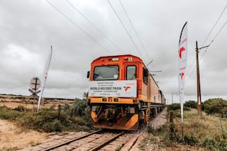 El tren de carga más largo de la historia está en Sudáfrica: esta es su longitud