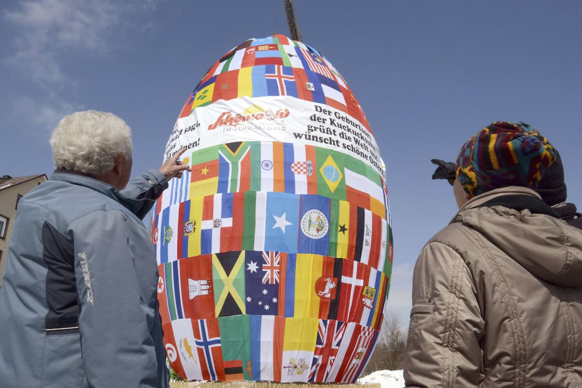 En la localidad alemana de Schoenwald hicieron un huevo gigante en 2013
