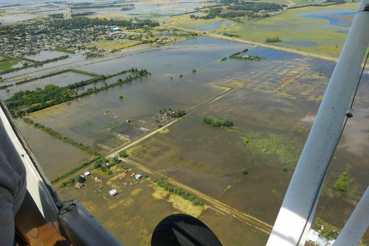 En la localidad de Dolores se produjeron algunas inundaciones