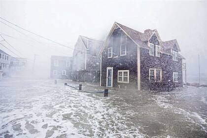 En la localidad de Scituate, Massachusetts, la tormenta provocó inundaciones