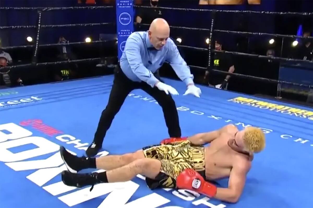 En la luna: Escudero sufrió un impactante KO en Estados Unidos