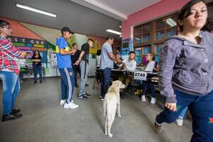 En La Matanza donde se vota, Barrio Virrey del Pino zona donde se inundo, Elecciones 2019, Escuela General Basica 201 Barrio Nicole Virrey del Pino